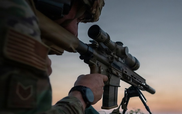 Security forces  M110A1 weapons training