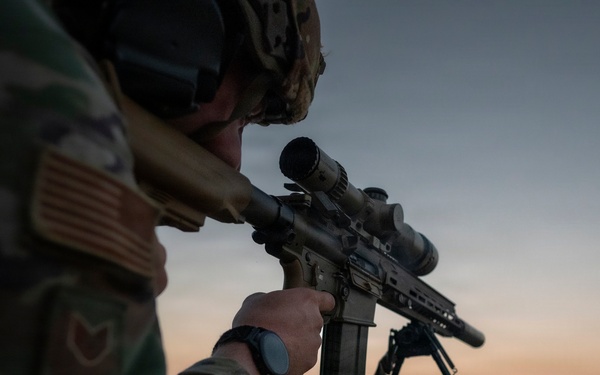 Security forces  M110A1 weapons training