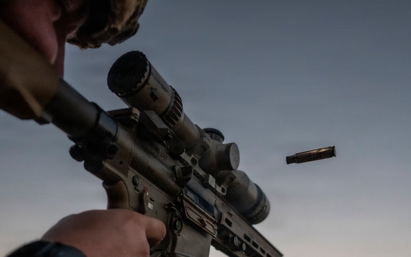 Security forces  M110A1 weapons training