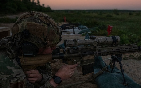 Security forces  M110A1 weapons training