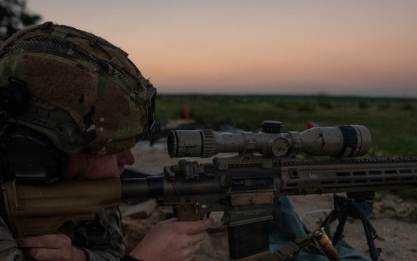 Security forces  M110A1 weapons training