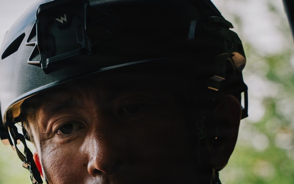 U.S. Navy and Japan Maritime Self-Defense Force EOD participate in a dismounted response drill