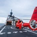 USCGC Midgett (WMSL 757) conducts night flight operations in the South China Sea