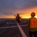 USCGC Midgett (WMSL 757) conducts night flight operations in the South China Sea