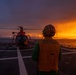 USCGC Midgett (WMSL 757) conducts night flight operations in the South China Sea