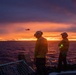 USCGC Midgett (WMSL 757) conducts night flight operations in the South China Sea