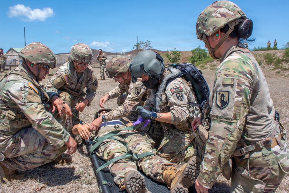 181st Medical Company (Area Support) Conducts MEDEVAC Training with UH-60 Black Hawk