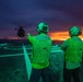 USCGC Midgett (WMSL 757) conducts night flight operations in the South China Sea