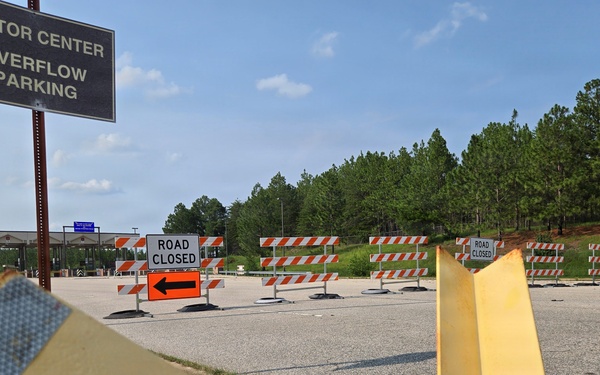 Fort Bragg’s main gate closed for major construction projects