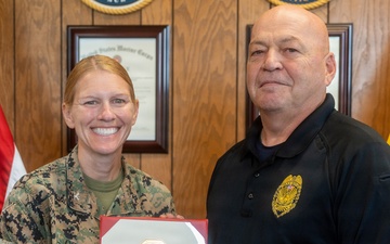 PMO Deputy Chief Keith Simas Receives the 40 Years of Service Award
