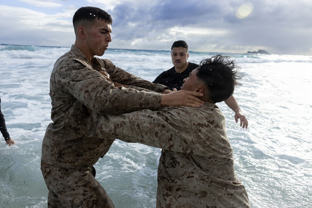From Training to Testing: Marines with MCBH Conduct A MCMAP Culminating Event