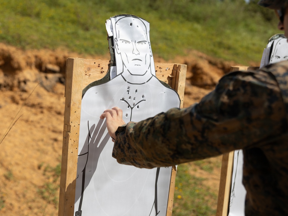 U.S. Marines Conduct Rifle and Pistol Marksmanship Training