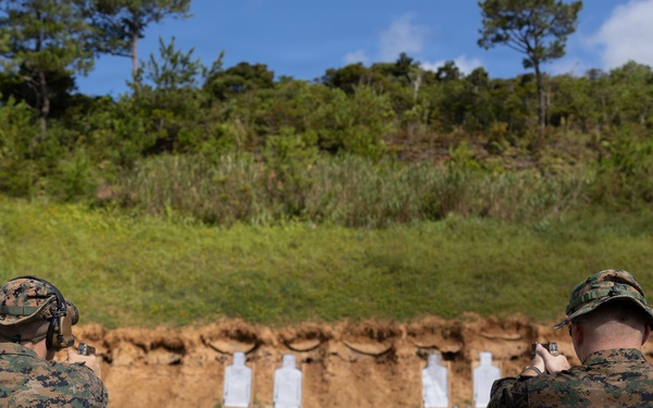 U.S. Marines Conduct Rifle and Pistol Marksmanship Training