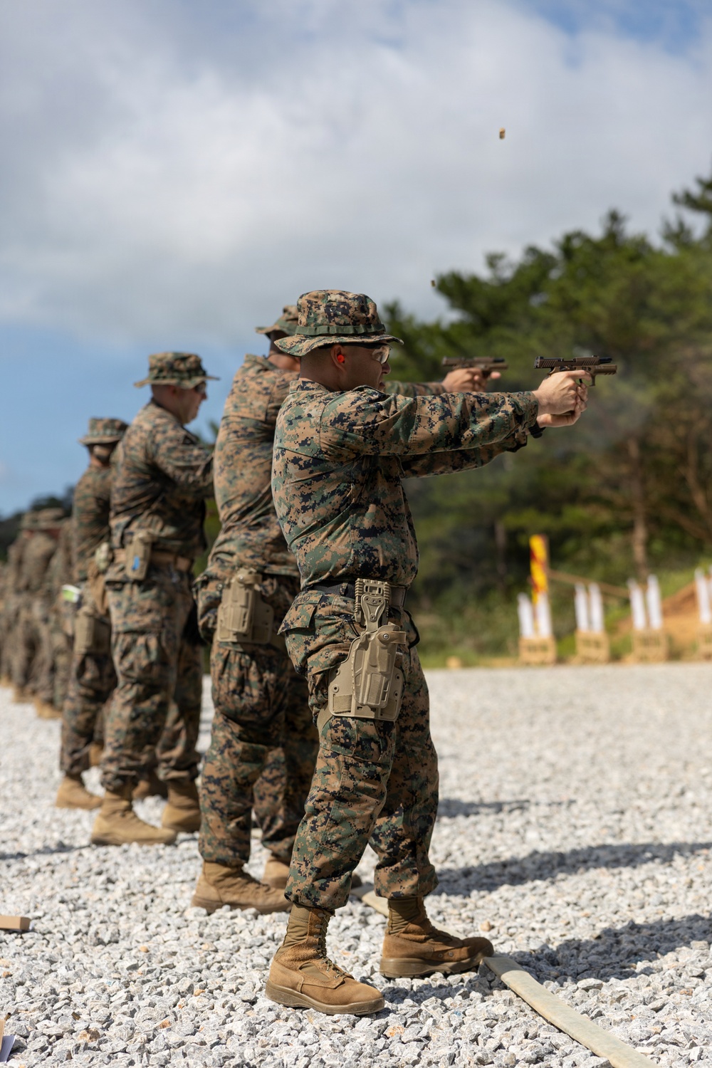 U.S. Marines Conduct Rifle and Pistol Marksmanship Training