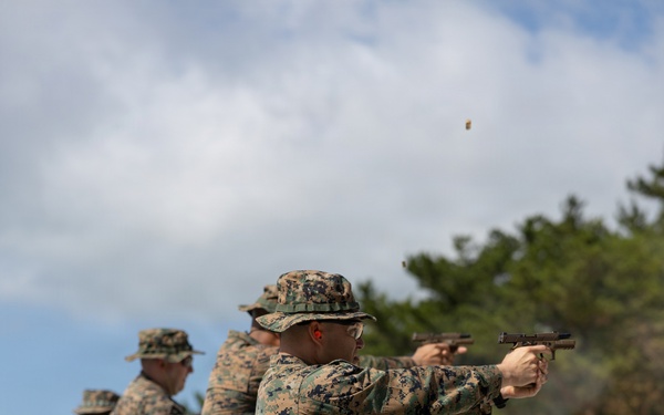 U.S. Marines Conduct Rifle and Pistol Marksmanship Training