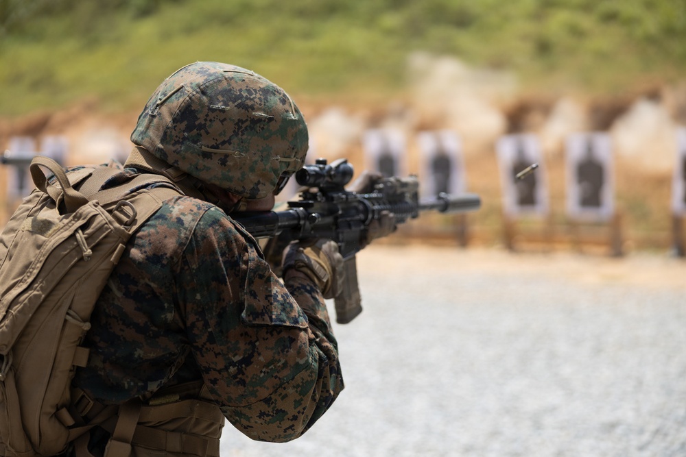 U.S. Marines Conduct Rifle and Pistol Marksmanship Training