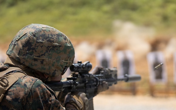 U.S. Marines Conduct Rifle and Pistol Marksmanship Training