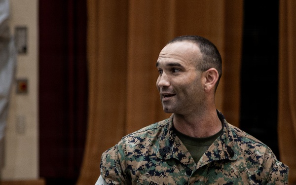 U.S. Marines Receive Brief from Chaplain