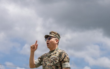 U.S. Marines Receive Brief from Chaplain