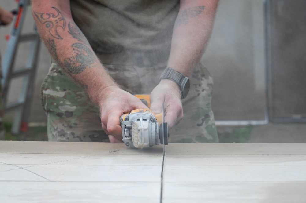 107th CES renovates Wolf Pack Park