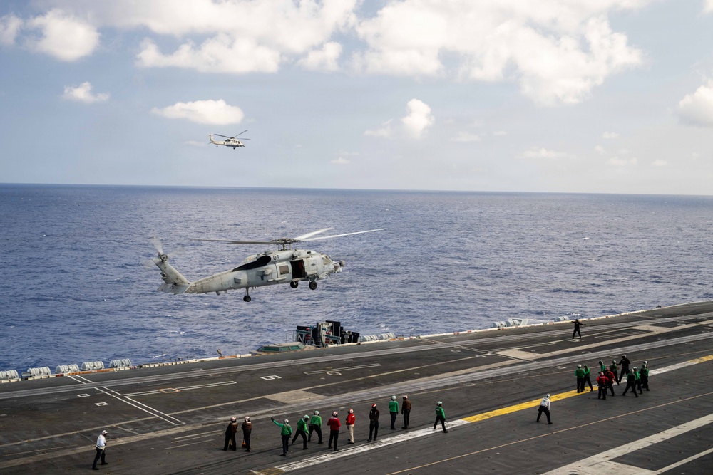 USS Theodore Roosevelt flight operations during RIMPAC