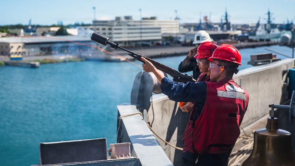 USS Theodore Roosevelt arrives at Pearl Harbor during RIMPAC 26