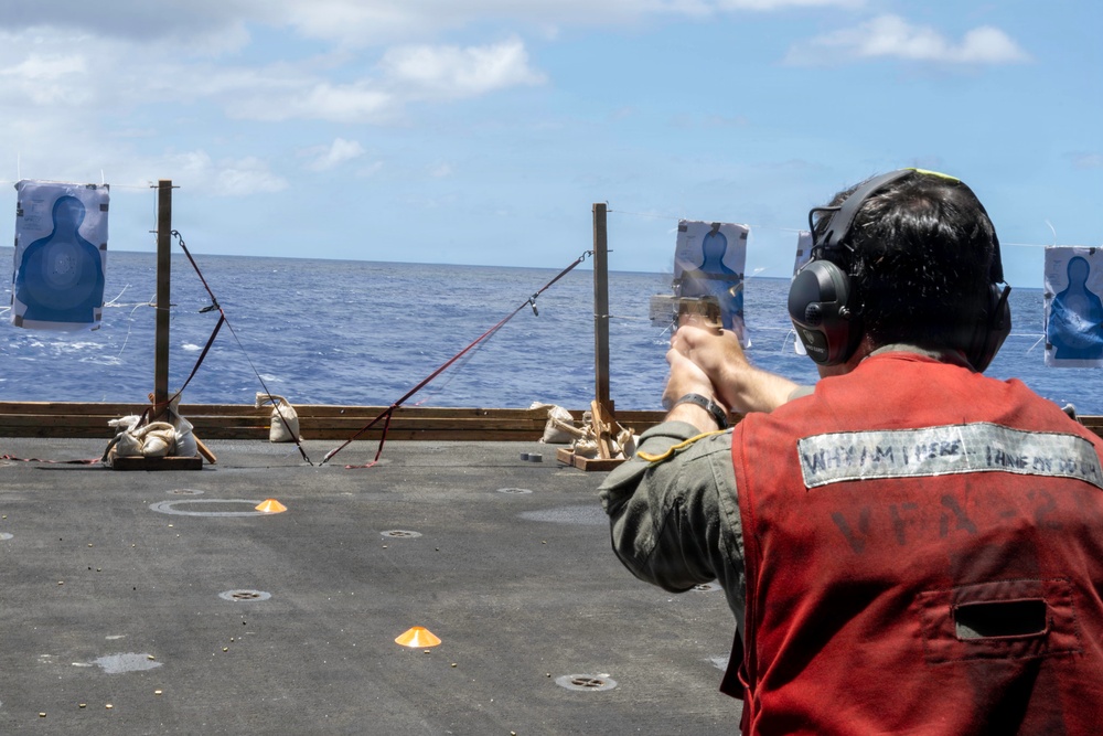 USS Theodore Roosevelt conducts at sea operations during RIMPAC 26