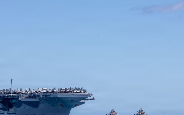 U.S., partner nation ships return to Pearl Harbor for the final days of RIMPAC 2026