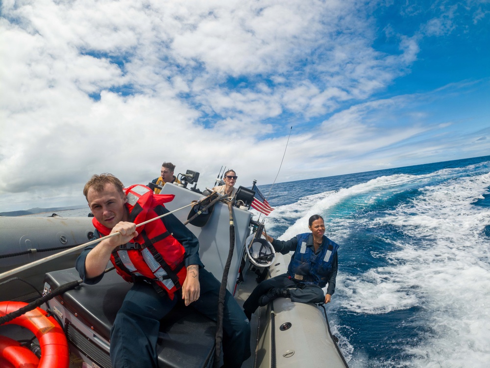USS Theodore Roosevelt host steel beach picnic at sea during RIMPAC 26