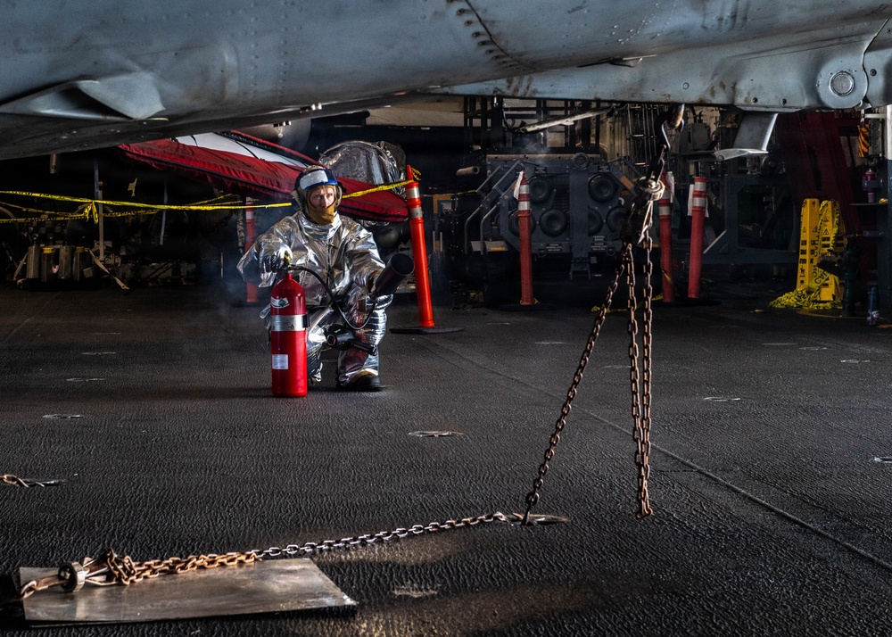 USS Theodore Roosevelt at sea operations during RIMPAC 26