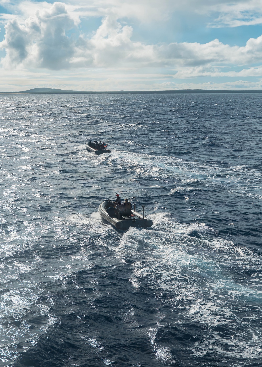 USS Theodore Roosevelt conduct small boat operations during RIMPAC 26