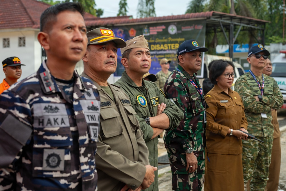 Pacific Partnership 2026 Mission Commander visits disaster management humanitarian assistance and disaster preparedness field exercise in Sibolga, Indonesia