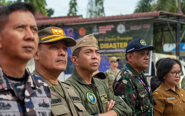 Pacific Partnership 2026 Mission Commander visits disaster management humanitarian assistance and disaster preparedness field exercise in Sibolga, Indonesia