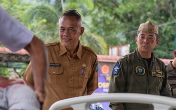 Pacific Partnership 2026 Mission Commander visits disaster management humanitarian assistance and disaster preparedness field exercise in Sibolga, Indonesia