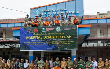 Pacific Partnership 2026 Mission Commander visits disaster management humanitarian assistance and disaster preparedness field exercise in Sibolga, Indonesia