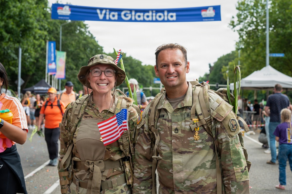 U.S. Army Europe and Africa participates in International Four Days Marches in Netherlands