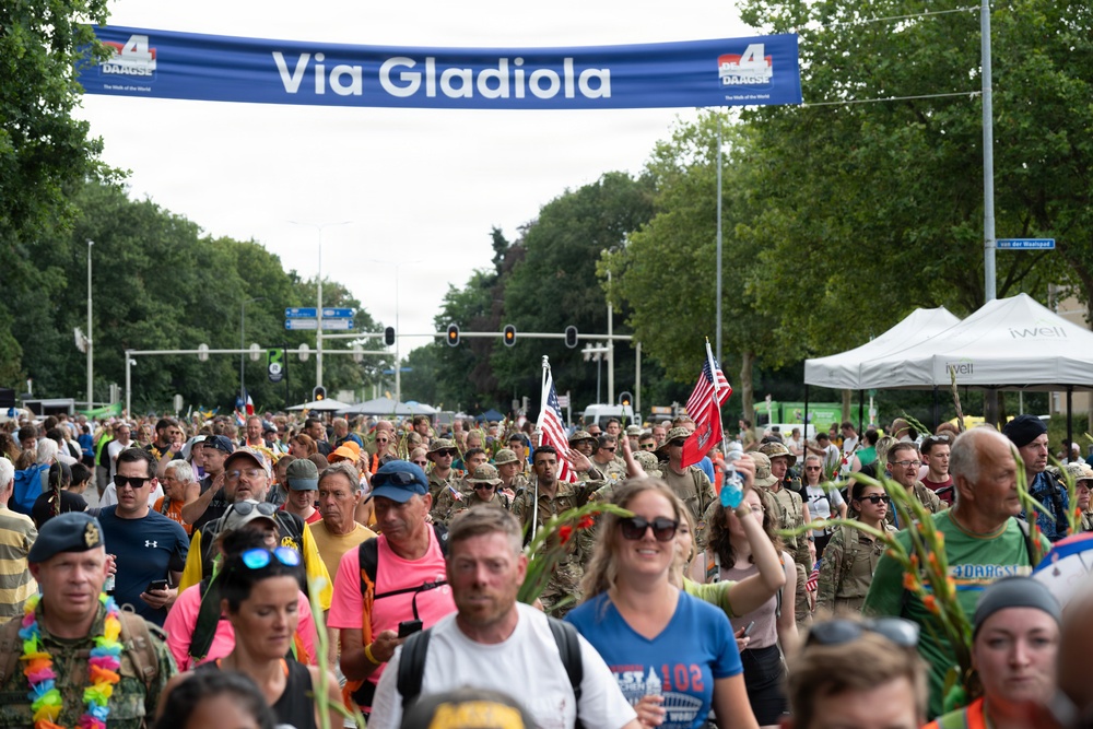 U.S. Army Europe and Africa participates in International Four Days Marches in Netherlands