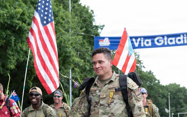 U.S. Army Europe and Africa participates in International Four Days Marches in Netherlands