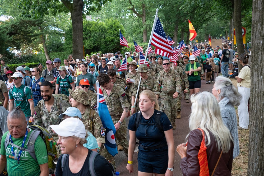 U.S. Army Europe and Africa participates in International Four Days Marches in Netherlands