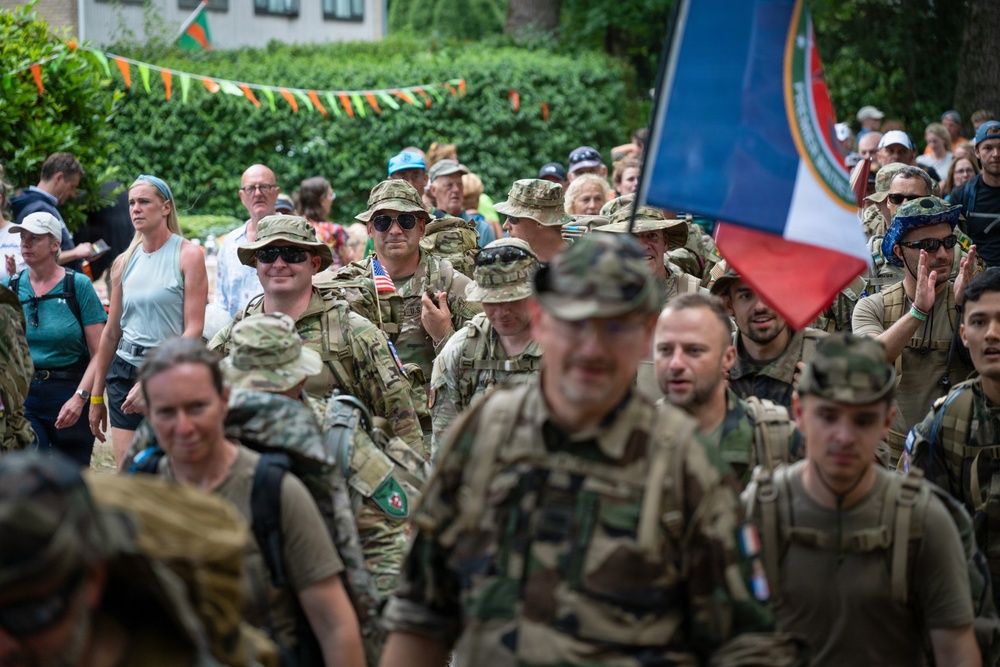 U.S. Army Europe and Africa participates in International Four Days Marches in Netherlands