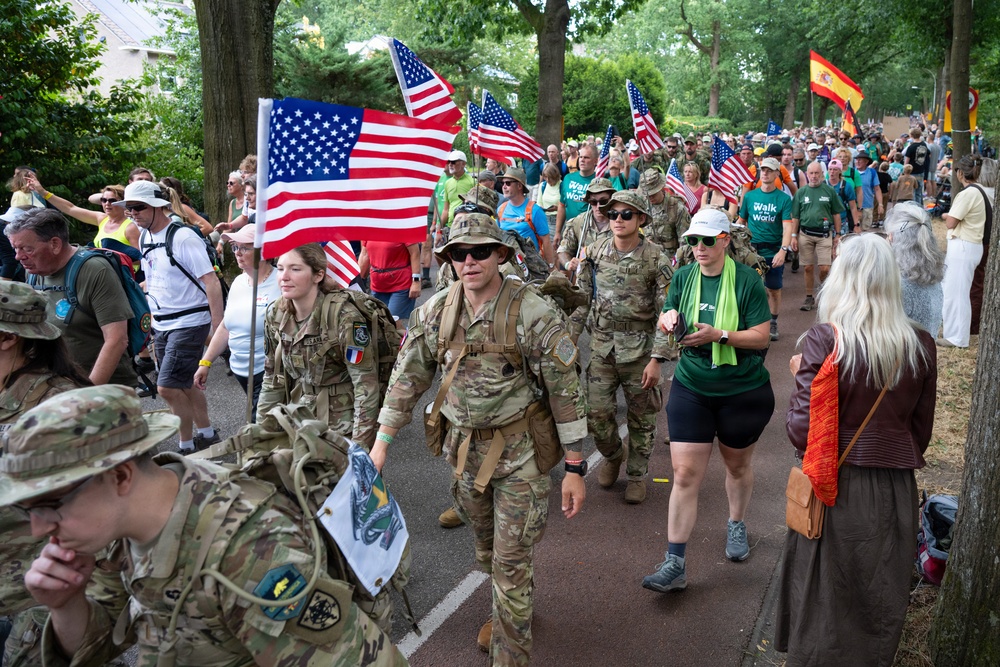 U.S. Army Europe and Africa participates in International Four Days Marches in Netherlands
