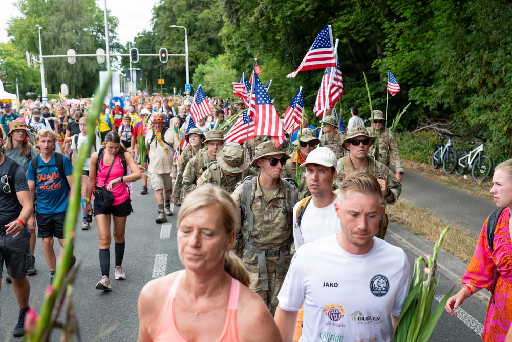 U.S. Army Europe and Africa participates in International Four Days Marches in Netherlands