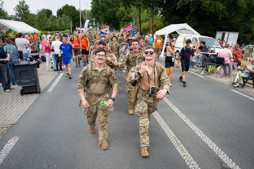 U.S. Army Europe and Africa participates in International Four Days Marches in Netherlands