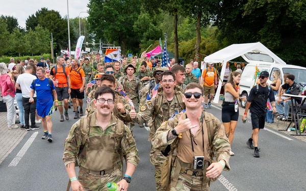 U.S. Army Europe and Africa participates in International Four Days Marches in Netherlands