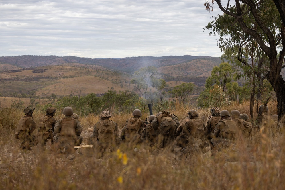 Predator’s Run 26: MRF-D Marines conduct multinational live-fire mortar exercise