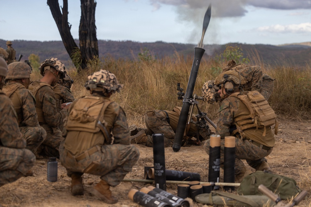 Predator’s Run 26: MRF-D Marines conduct multinational live-fire mortar exercise