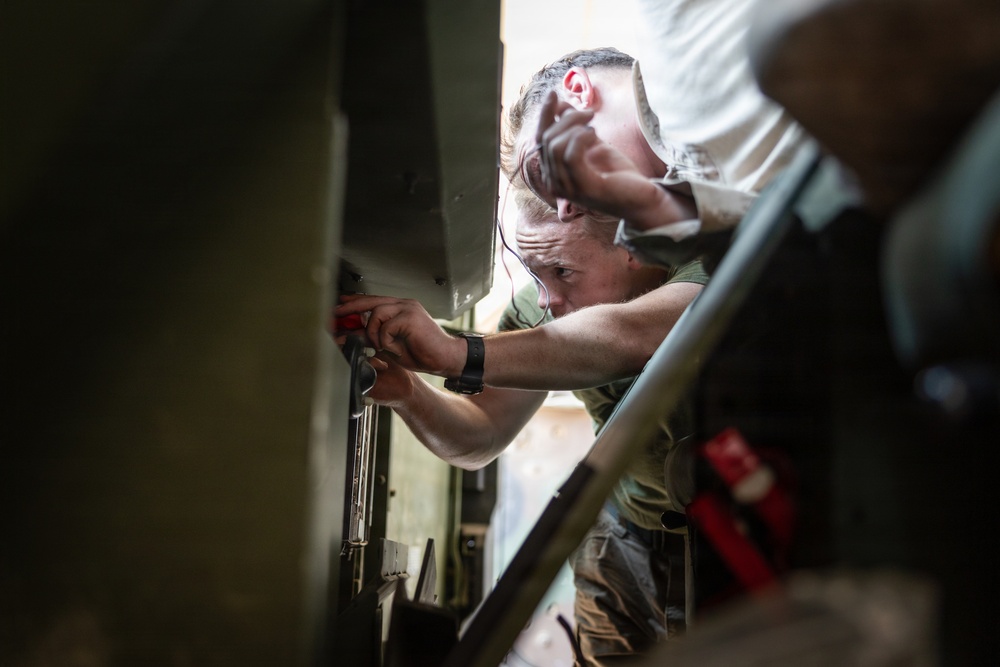 U.S. Marines conduct RSV maintenance