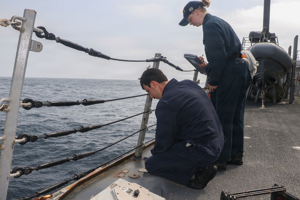Frank E. Petersen Jr. Sailors Conduct Daily Operations