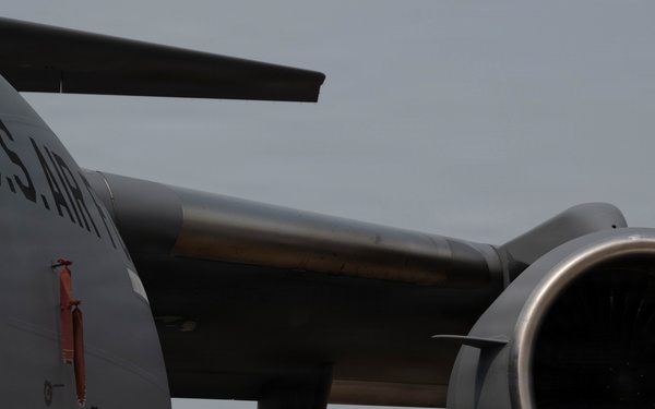On the flightline at the 105 AW