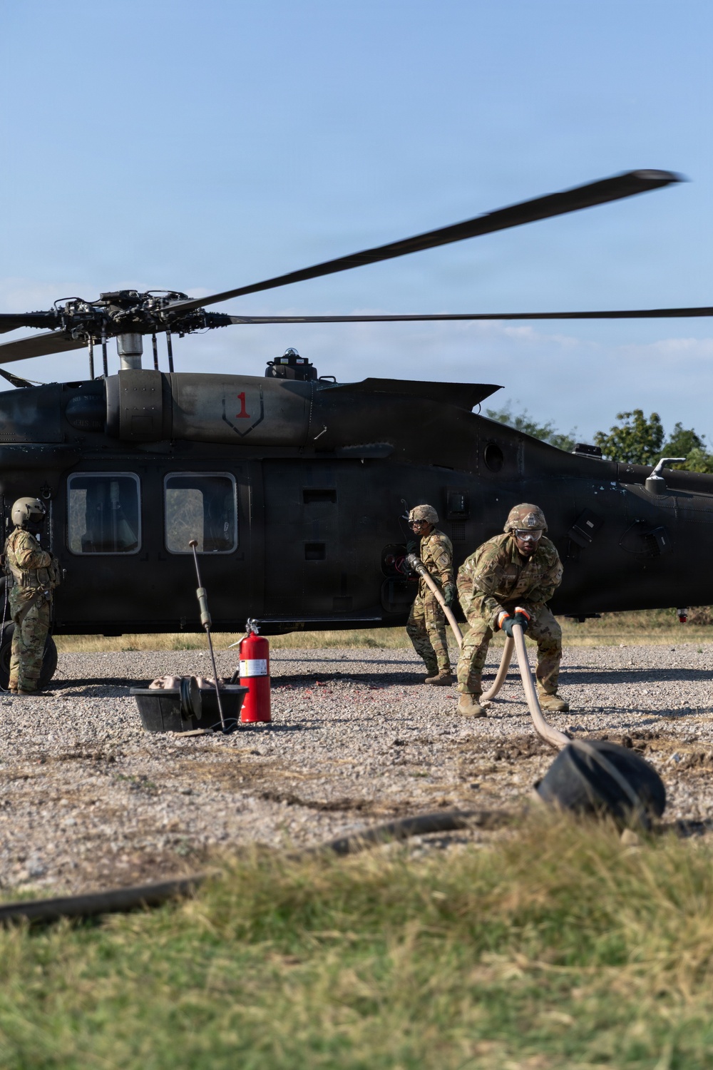 1st Combat Aviation Brigade conducts flight operations at MKAB, Romania